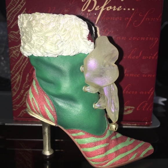 Just the right shoe by raine Christmas Eve ball boot item 25220 NWB - Picture 4 of 13